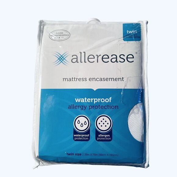 Allerease Waterproof Allergy Protection Mattress Encasement Twin Size - Picture 1 of 3